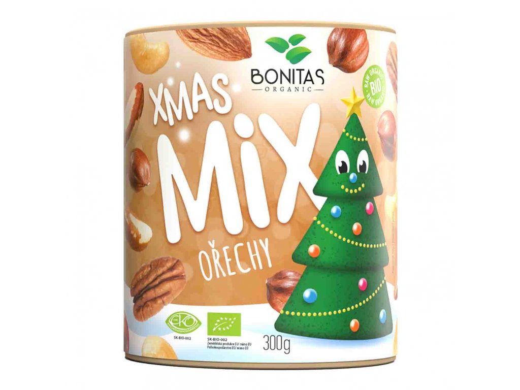 BONITAS BIO vianočný mix orechov Exclusive 300g